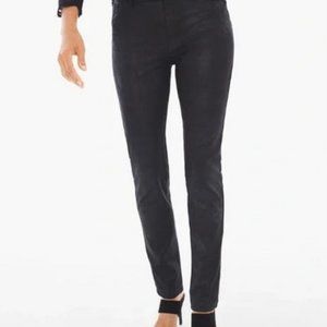 Chicos ultimate fit faux black jegging pants size 0.5